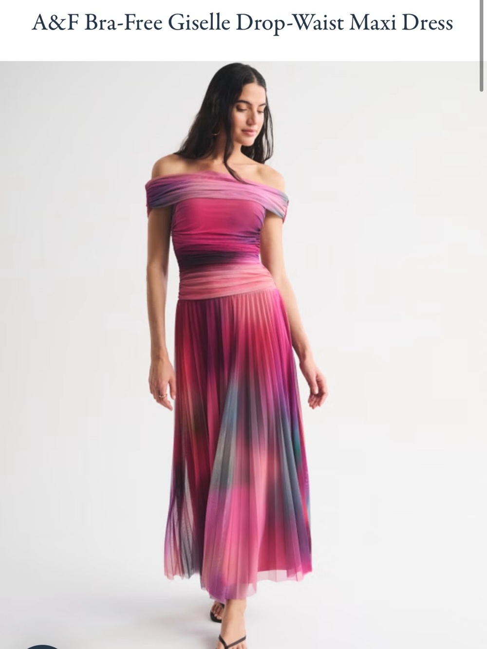 Abercrombie Bra Free Giselle Drop Waist Maxi Wedding Guest Dress
